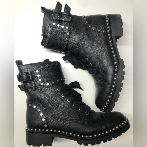 Sam Edelman studded combat boots - Picture 3 of 5
